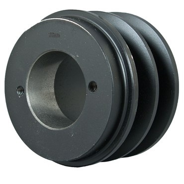 Cast Iron 4L, 5L, A, B Belt Cross 3.75 in OD 2 Grooves Sheave